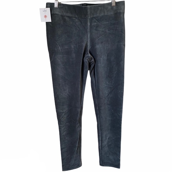 Enza Costa Corduroy Legging Charcoal - Picture 1 of 16